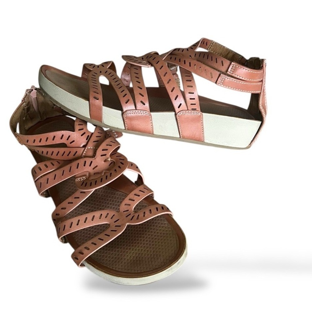 Women's Baretraps Lorra Gladiator Sandals Shoes Brown/Tan Size 8.5M